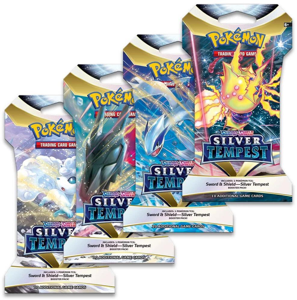 Silver Tempest Sleeved Booster Pack Art Bundle [Set of 4]   TCG.DailyCardFever