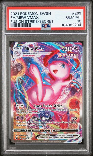 MEW VMAX FUSION STRIKE-SECRET#269 (PSA 10)