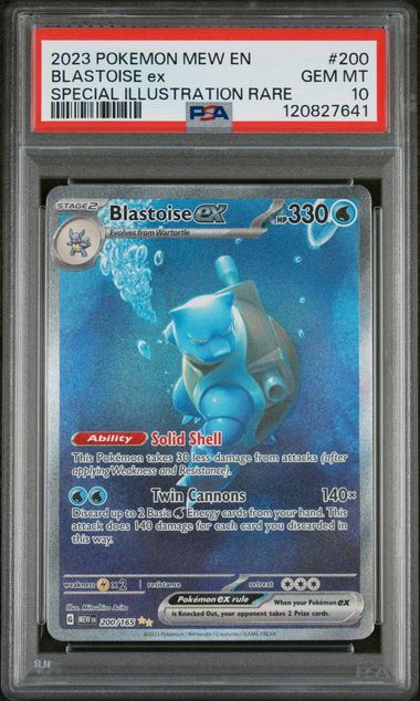 BLASTOISE ex SPECIAL ILLUSTRATION RARE #200 (PSA 10)