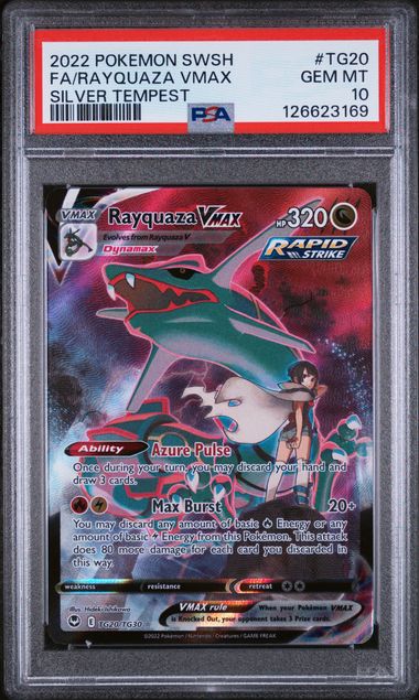 RAYQUAZA VMAX SILVER TEMPEST #TG20 (PSA 10)