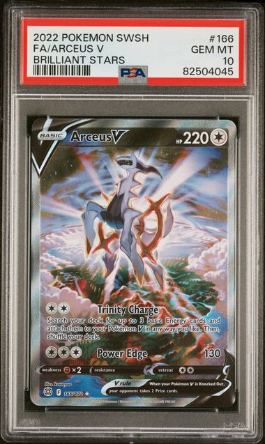 ARCEUS V BRILLIANT STARS #166  (PSA 10)