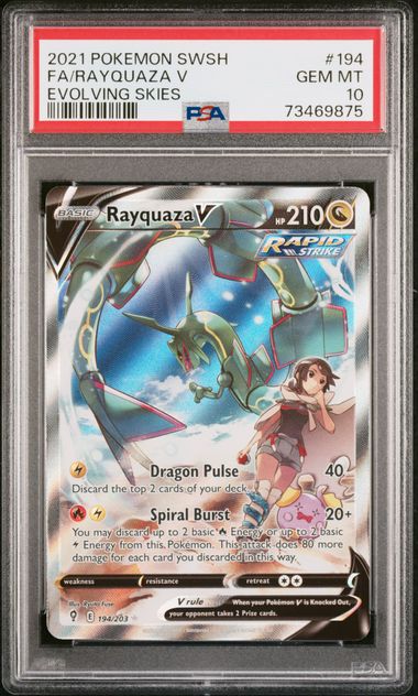 RAYQUAZA V #194 - PSA 10
