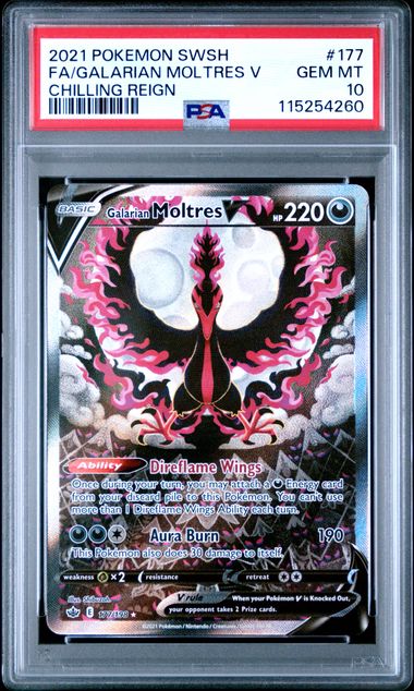 GALARIAN MOLTRES V #177 - PSA 10