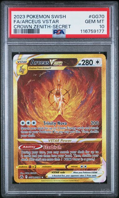 ARCEUS VSTAR #GG70 - PSA 10